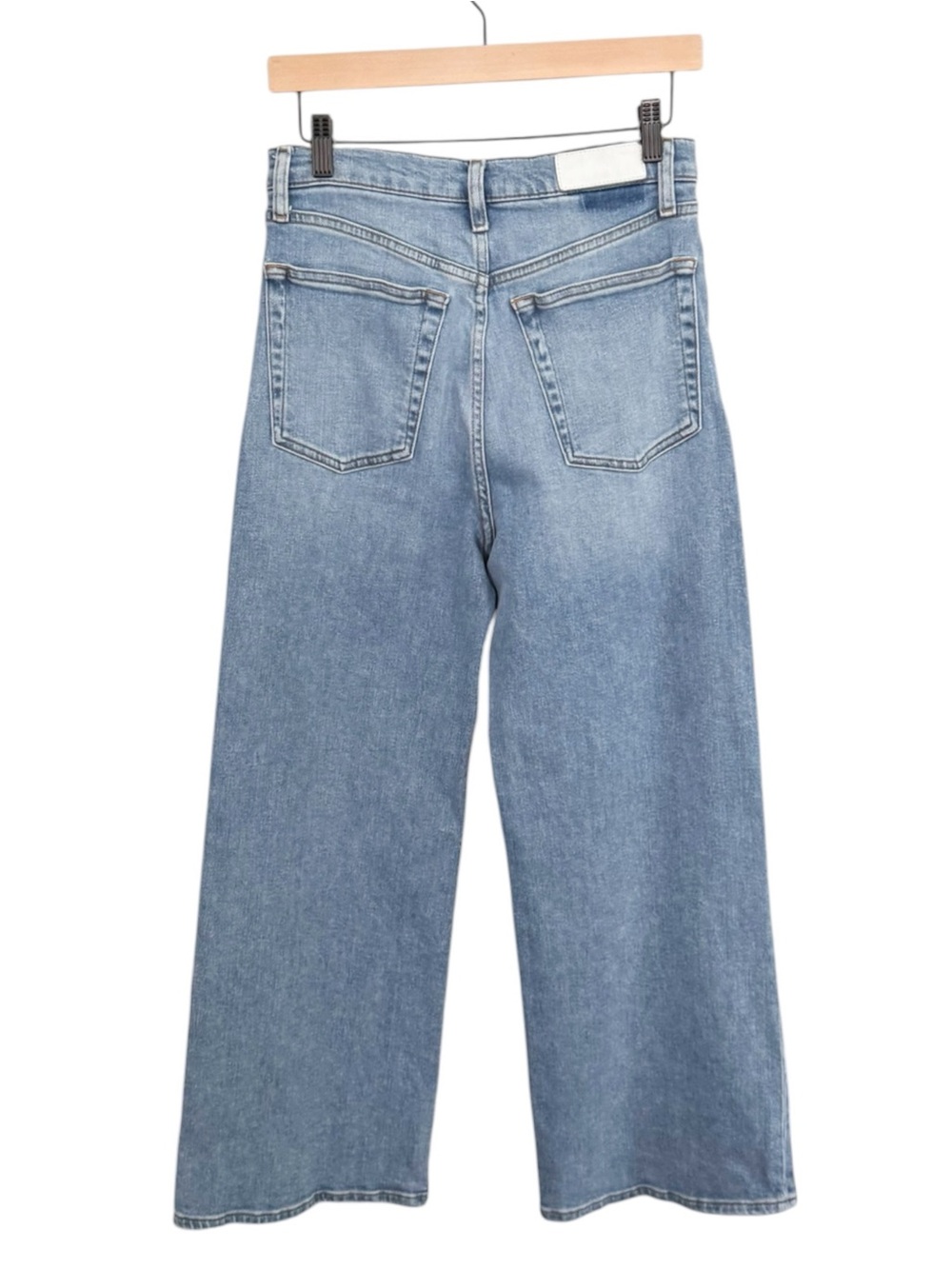 RE/DONE Wide Leg Crop Jeans in Blazed Indigo | 28 - Picture 5 of 13